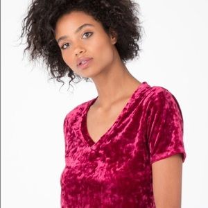 Z Supply crushed velour tee.